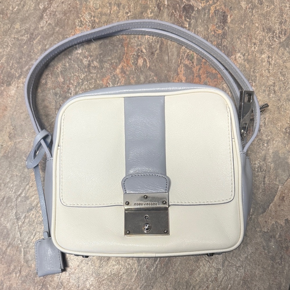 Marc Jacobs Gray and Cream Mini Bag